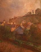 Edgar Degas Houses at the Foot of a Cliff France oil painting artist